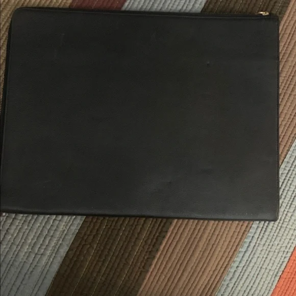 Coach Black Leather Laptop Bag/Document holder 13 1/2 x 10” - Picture 2 of 4